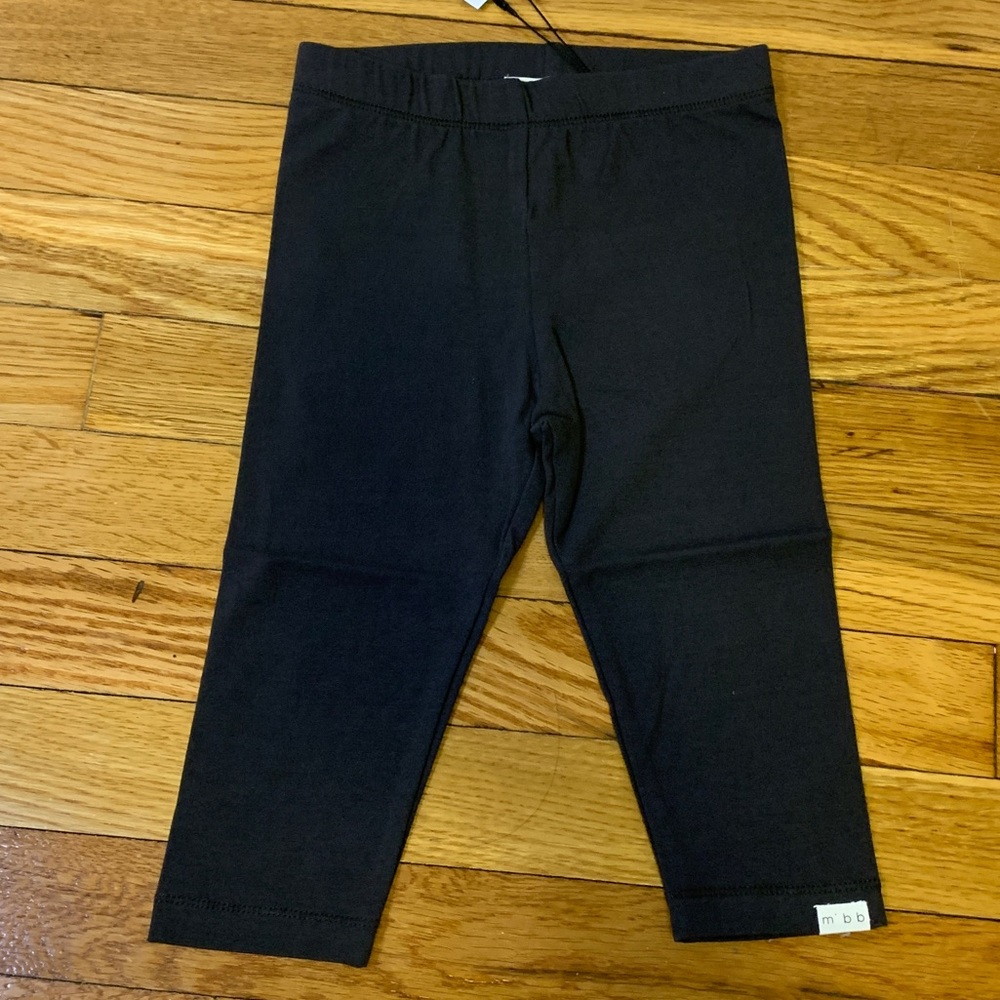 Miles Baby Dark Grey Cropped Leggings NWT